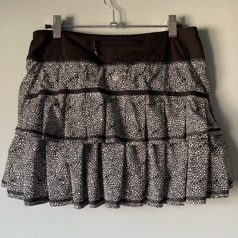 Lululemon pace setter skirt floral skort pleats athletic tennis
